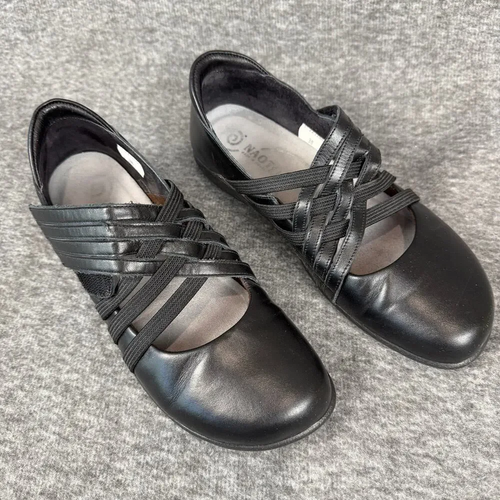 Naot Kawaka Black Slip-On Pull-Tab Orthopedic Mary Jane size 38 New in Box